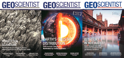 Geoscientist magazine covers